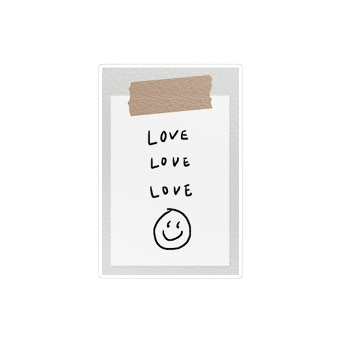 استیکر لپ تاپ ماسا دیزاین طرح LOVE مدل STK1368