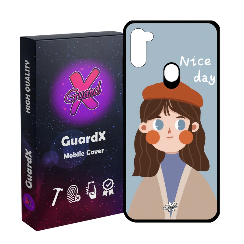 کاور گارد ایکس طرح دختر مدل Glass10628 مناسب برای گوشی موبایل سامسونگ Galaxy A11/M11