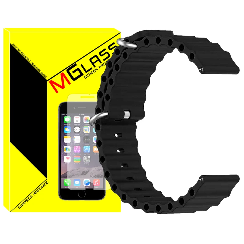 بند ام‌گلس مدل Ocean مناسب برای ساعت هوشمند میبرو lite