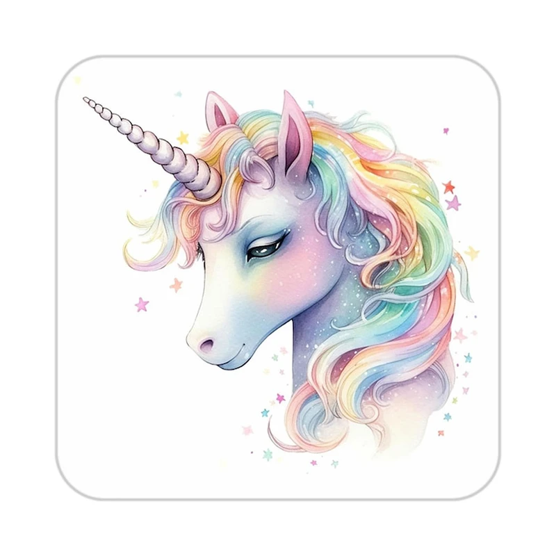 زیر لیوانی کاکتی طرح اسب تک شاخ و یونیکورن مدل mp33317