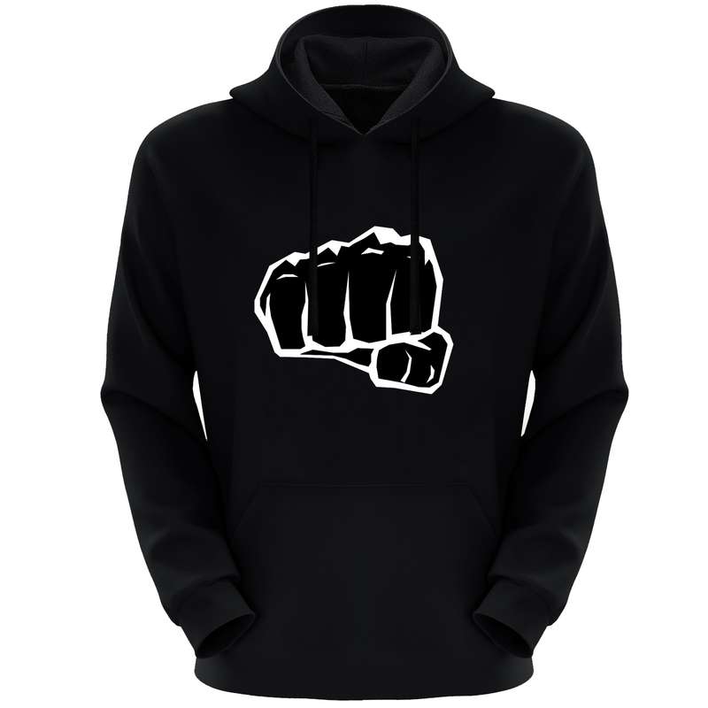 هودی مردانه مدل مشت F550 رنگ مشکی