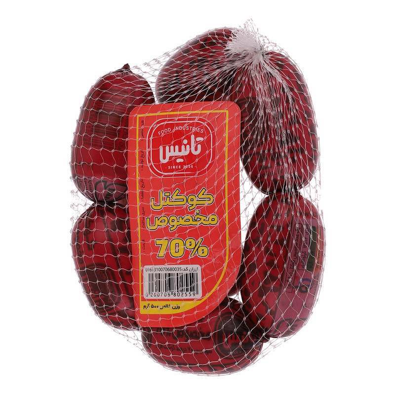 کوکتل مخصوص 70 درصد گوشت مرغ تانیس - 500 گرم