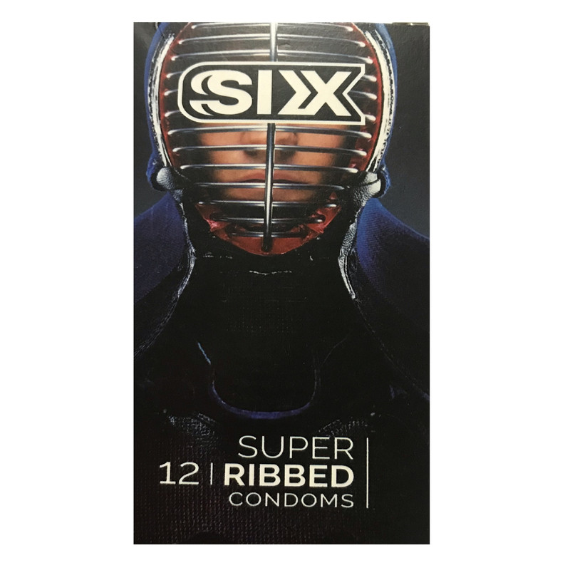 کاندوم سیکس مدل Super Ribbed بسته 12 عددی