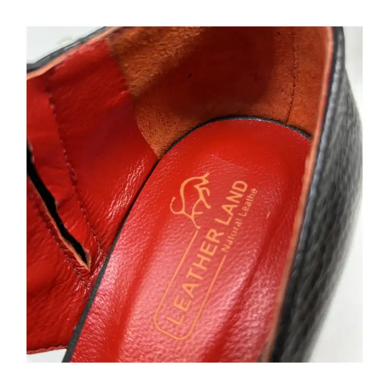 صندل زنانه سرزمین چرم کد 1408 رنگ مشکی