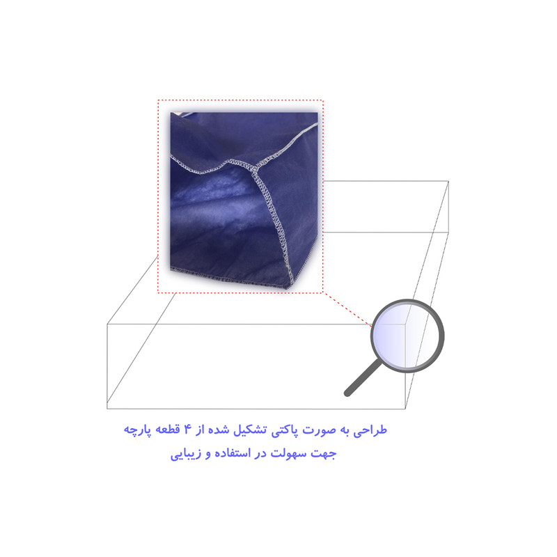 رو بالشی یکبار مصرف مدل BID بسته 12 عددی