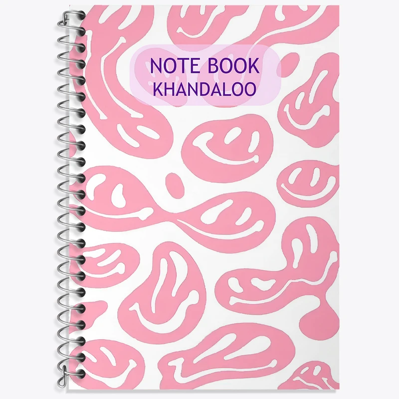 دفتر زبان 50 برگ خندالو مدل سه خط طرح ایموجی (Emoji) کد N2731