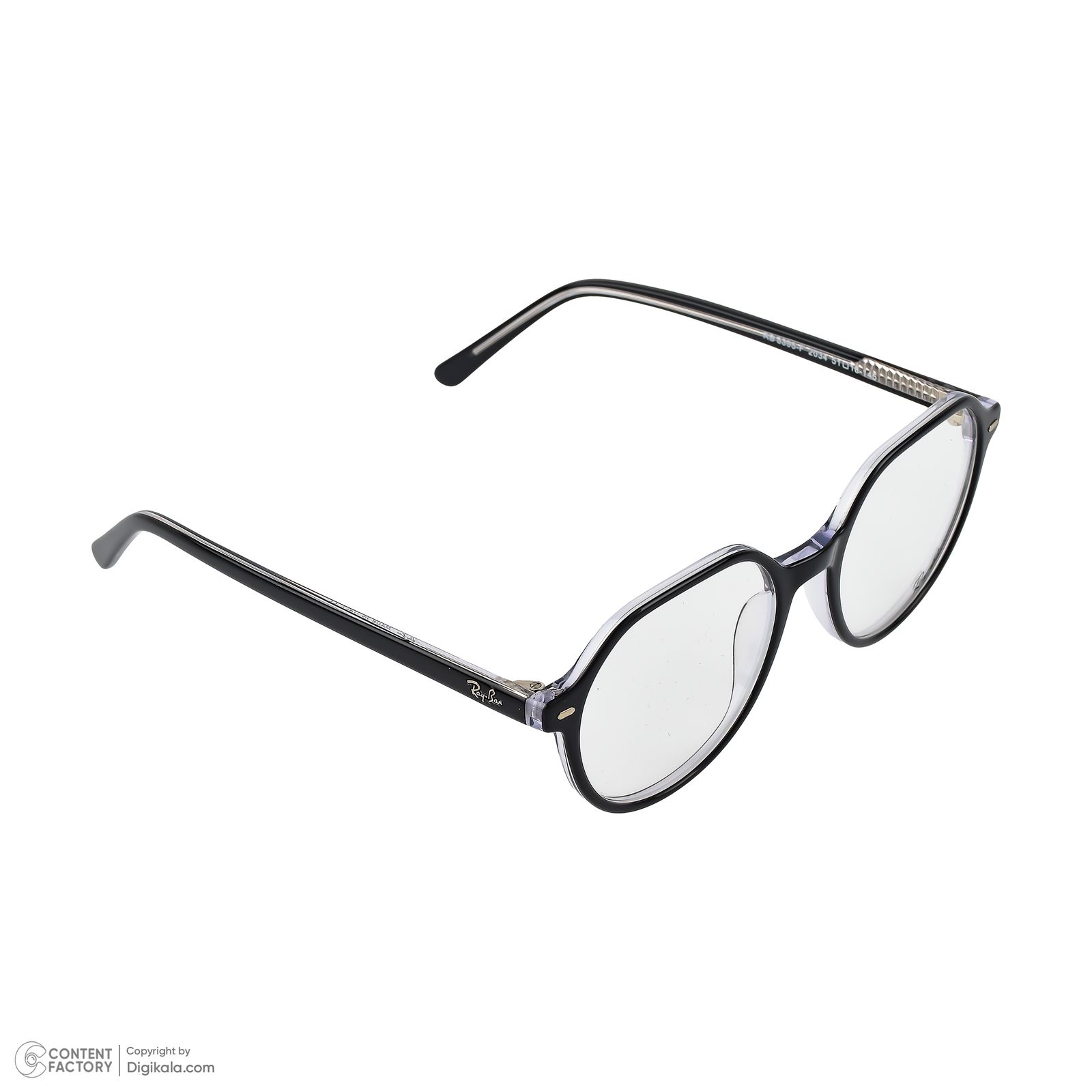 فریم عینک طبی گرد ری بن مدل 0RB5395-F-2034 مناسب برای صورت مستطیل، مربع، قلب و لوزی -  - 5