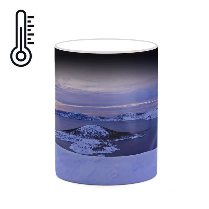 ماگ حرارتی کاکتی مدل منظره برفی کد mgh18511