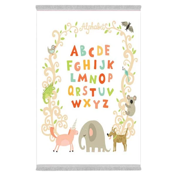 فرش پارچه‌ای دفه مدل فرشینه طرح فانتزی کد 8169