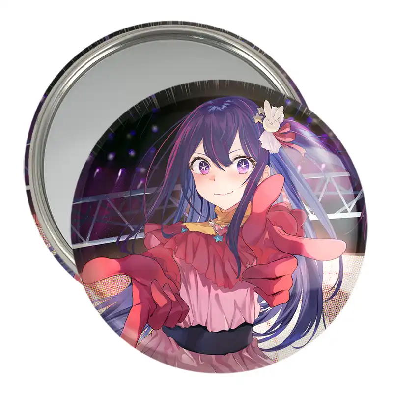آینه جیبی خندالو مدل هوشینو انیمه اوشی نو کو ستاره من Oshi No Ko کد 27471