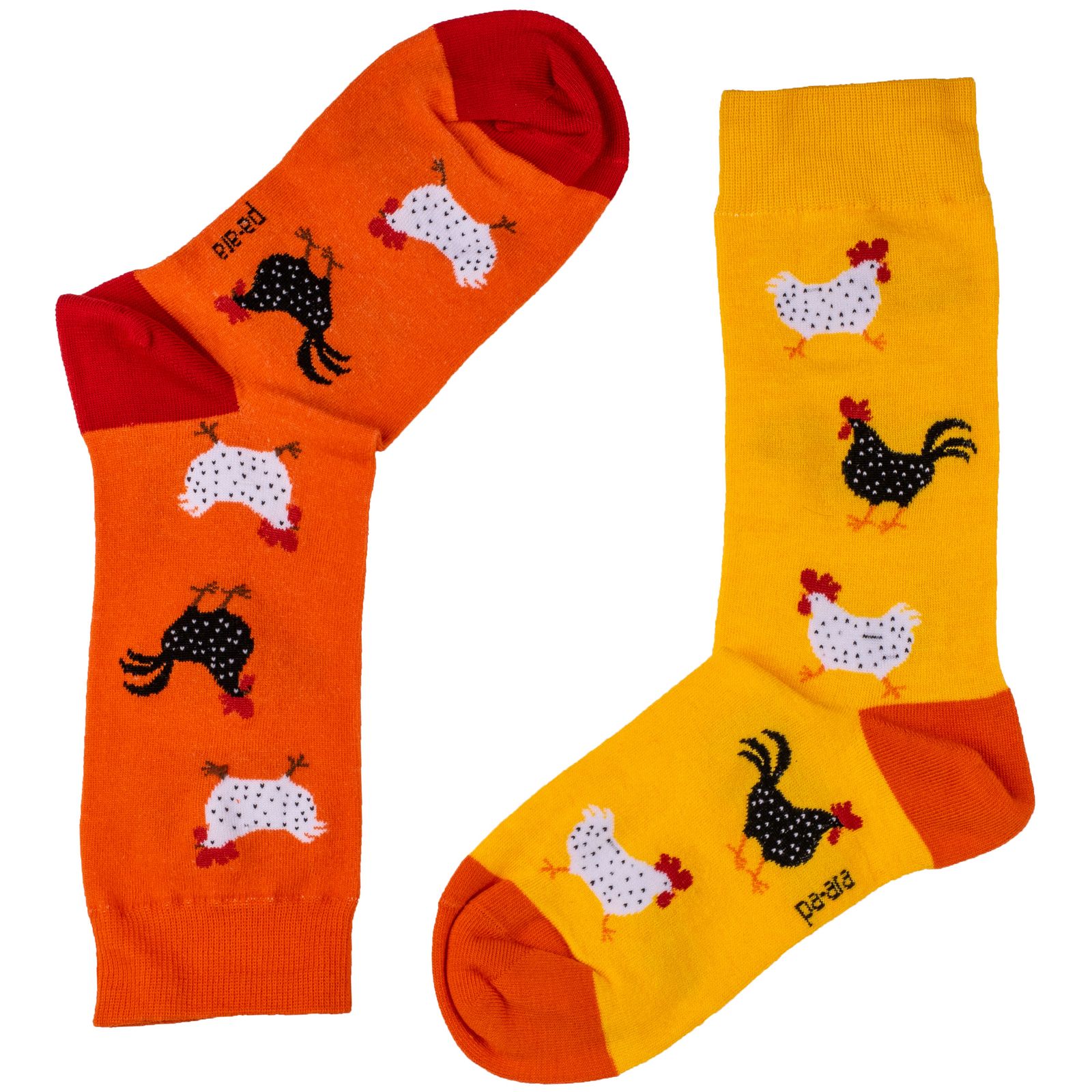 جوراب زنانه پاآرا مدل مرغ و خروس کد SKPA-W3103