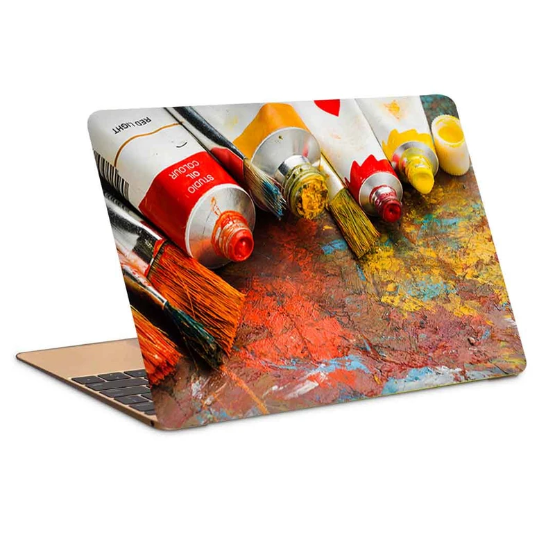استیکر لپ تاپ طرح high view coloured paint abstract paintingکد c-397مناسب برای لپ تاپ 15.6 اینچ