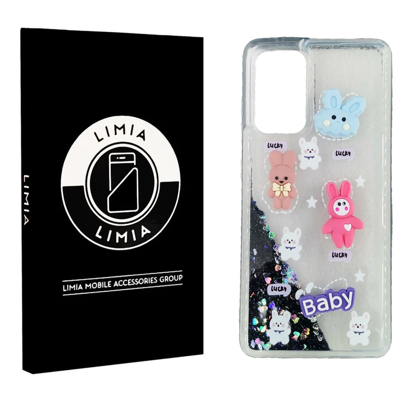 کاور لیمیا مدل آکواریومی لنزدار طرح عروسکی برجسته مناسب برای گوشی موبایل شیائومی Redmi Note 11s/Note 11 4G