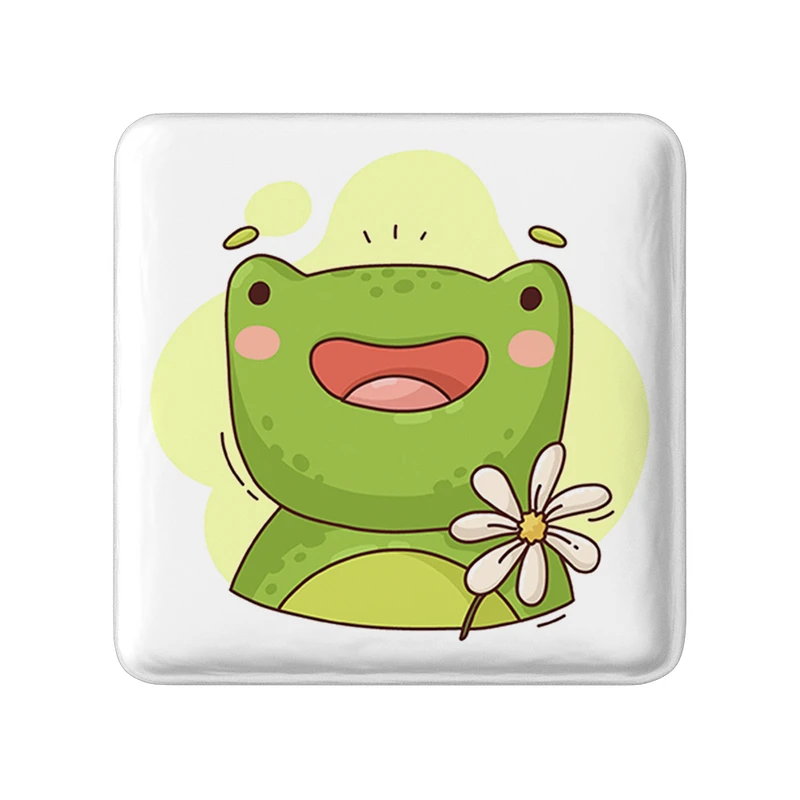 مگنت خندالو طرح قورباغه حیوانات بامزه مدل مربعی کد 37176