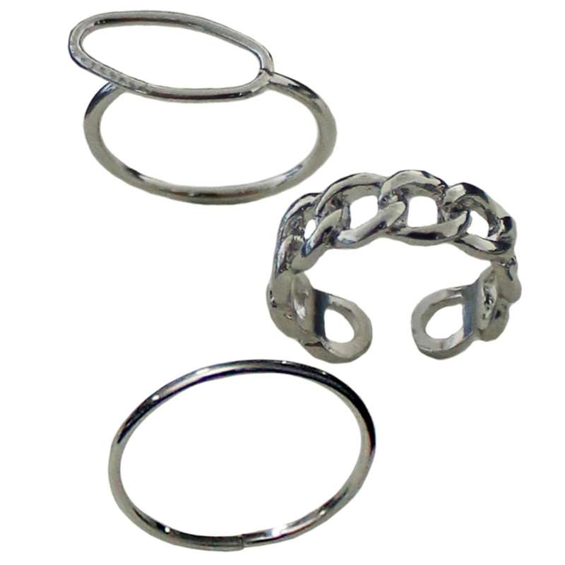 بند انگشتی زنانه کد RKH_1304 مجموعه 3 عددی