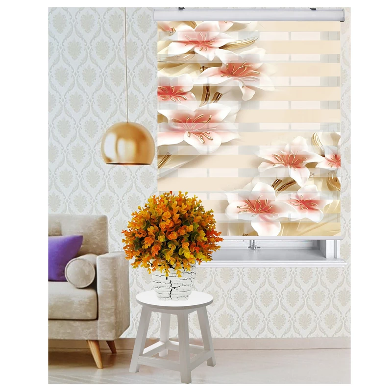 پرده زبرا زیو کد 3DF034 سایز 200 × 130 سانتی‌ متر 