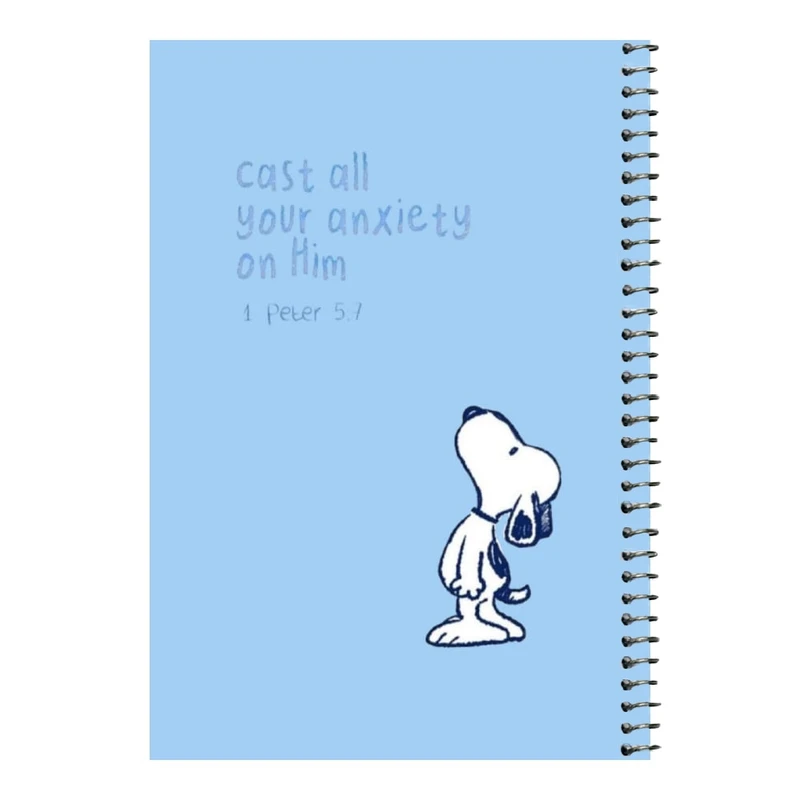 دفتر مشق 80 برگ اس جی مدل اسنوپی و نوشته     