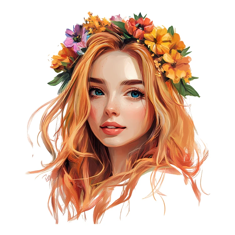 استیکر پارچه و لباس پاد آفرین مدل کارتونی کیوت فانتزی دخترانه کد S5676