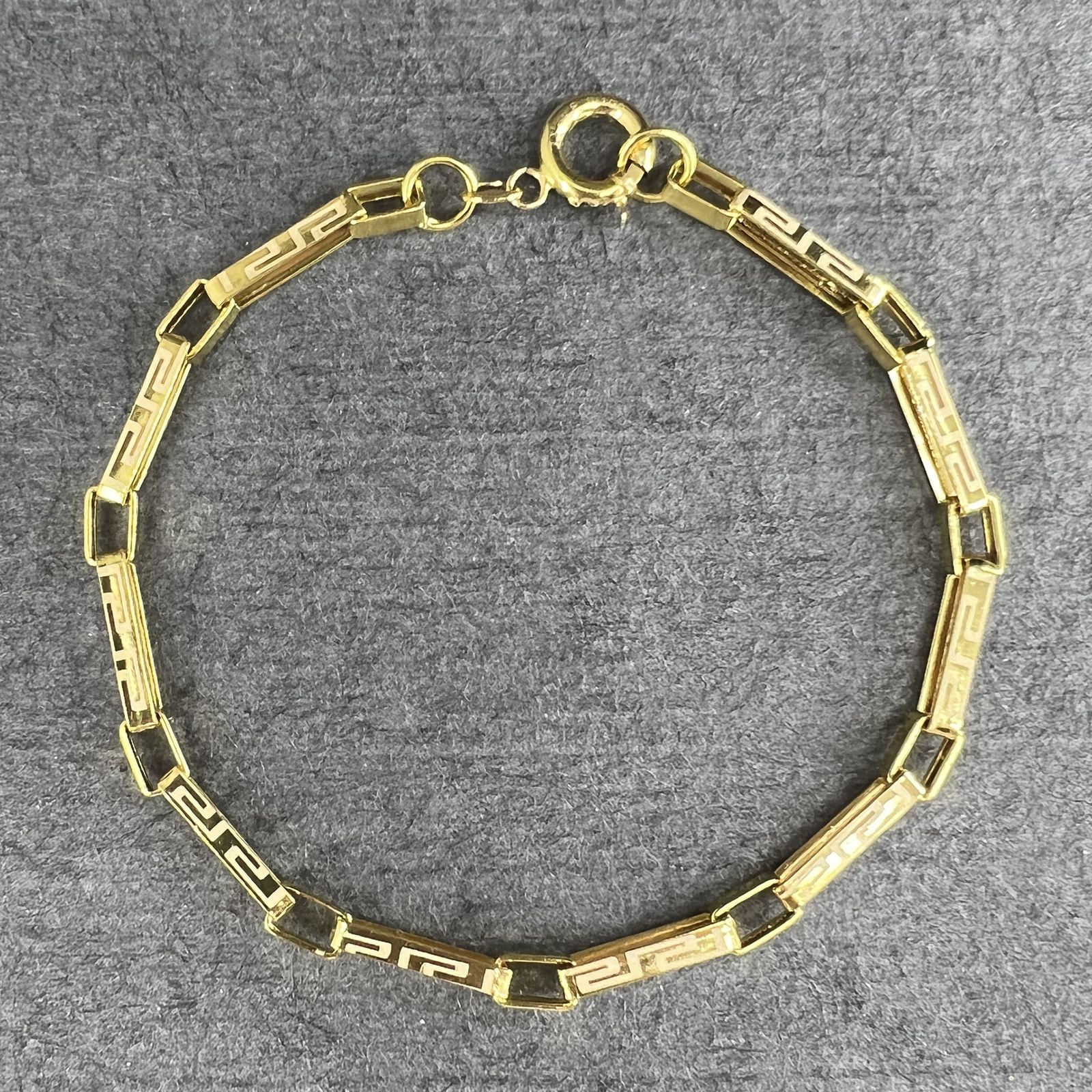 دستبند طلا 18 عیار مردانه دوست خوب مدل dk091 -  - 4