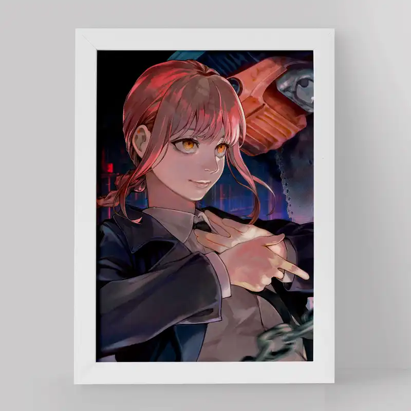 تابلو خندالو مدل ماکیما انیمه مرد اره ای کد 17943