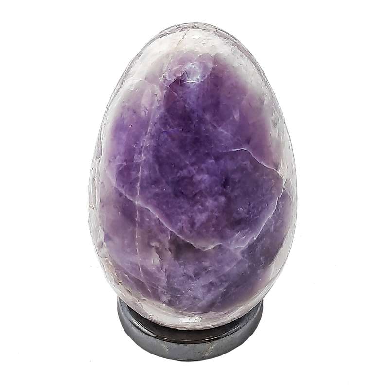 سنگ راف مدل تخم مرغ آمیتیست کد 001