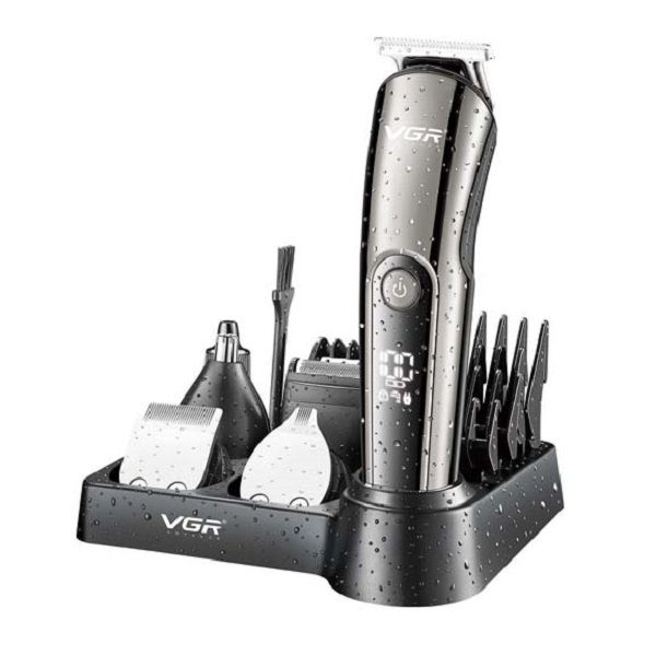 ست ماشین اصلاح موی صورت و بدن وی جی ار مدل V-107 -  - 8