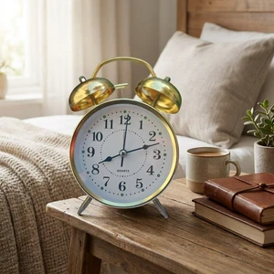 ساعت رومیزی مدل زنگدار طرح کلاسیک کد 4566