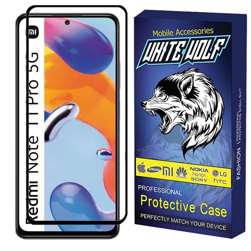 محافظ صفحه نمایش وایت ولف مدل WGF3 مناسب برای گوشی موبایل شیائومی Redmi Note 11 Pro 5G