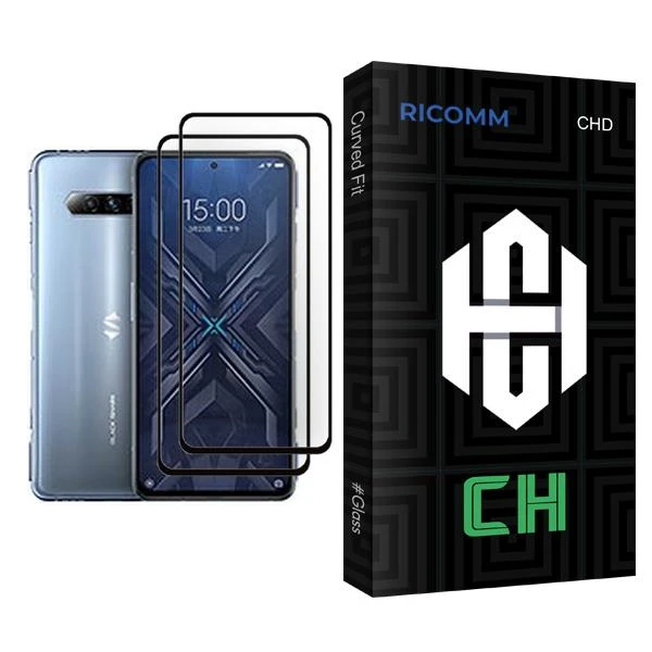 محافظ صفحه نمایش ریکام مدل CH Glass MIX002 مناسب برای گوشی موبایل شیائومی Black Shark 4 بسته دو عددی
