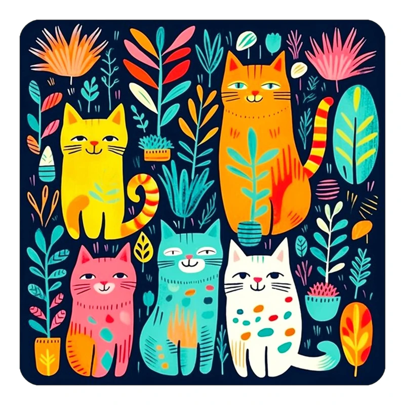 مگنت کاکتی طرح حیوانات رنگی مدل mp26904