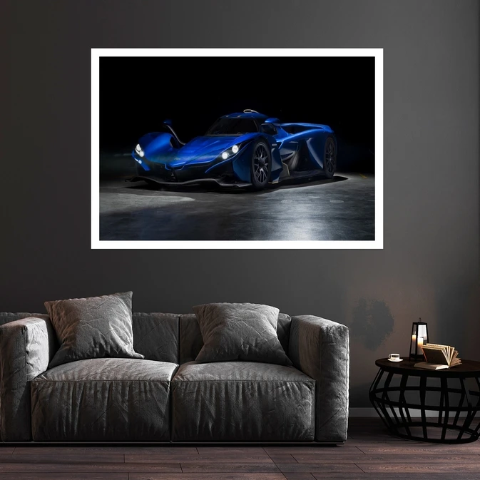 تابلو بکلیت طرح ماشین پراگا بوهما مدل قاب شاسی W-s8967