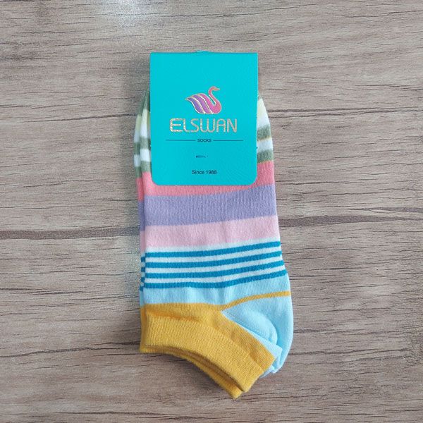 جوراب زنانه ال سون مدل رنگین کمانی کد PH875.2 -  - 3