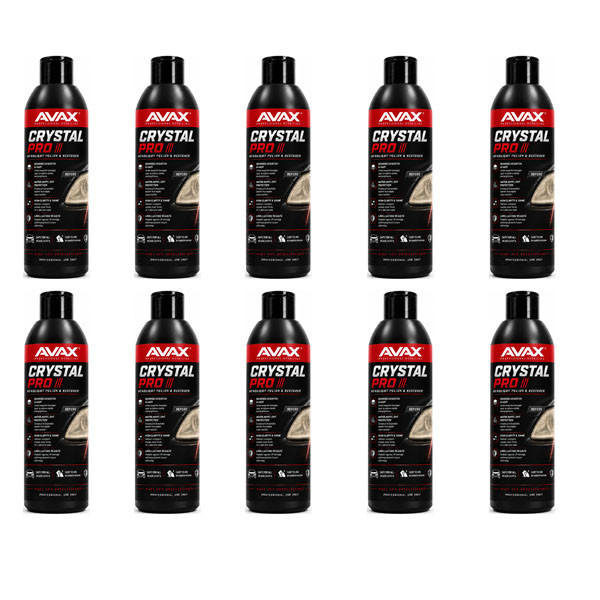 پولیش و احیاکننده چراغ خودرو اواکس مدل Crystal-Pro حجم 250 میلی‌لیتر بسته 10 عددی
