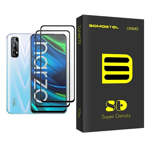 محافظ صفحه نمایش سوماستل مدل SD Glass MIX002 مناسب برای گوشی موبایل ریلمی Narzo 20 Pro بسته دو عددی