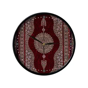 ساعت دیواری مدوپد طرح قالی قم ترنجی طره‌دار مدل C-Ghom165