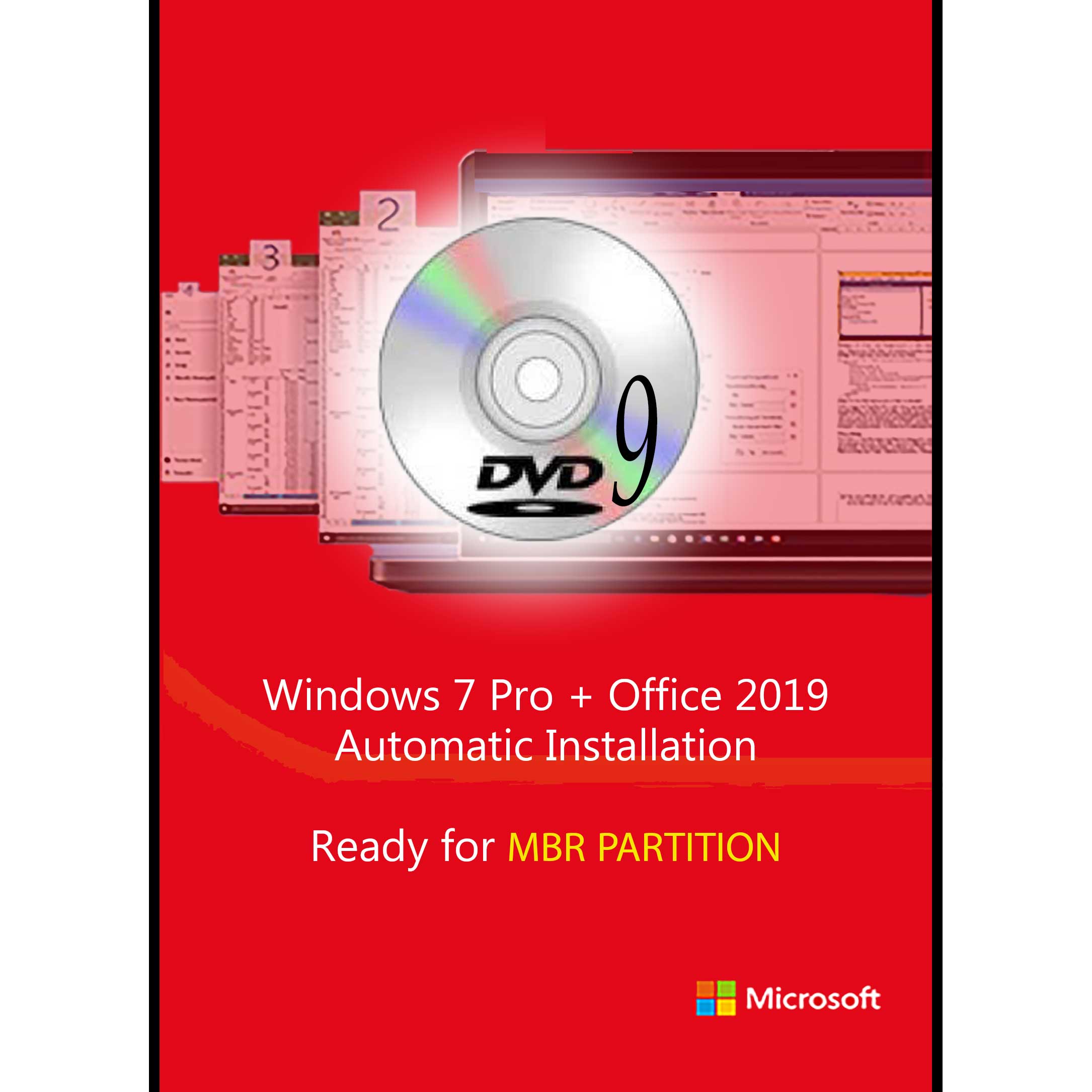 سیستم عامل Windows 7 Ultimate + Office 2019 Pro Plus نشر مایکروسافت