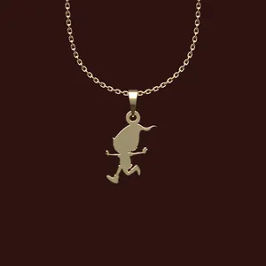 گردنبند طلا 18 عیار زنانه مدوپد مدل آدمک کد X2-1-1240