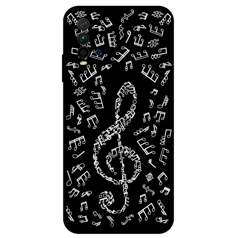 کاور مگافون طرح نوت موسیقی مدل 1370 مناسب برای گوشی موبایل شیائومی Redmi 9T / 9 Power 