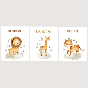 پوستر  الفاپ مدل کودک طرح Animals کد 118_03 بسته 3 عددی