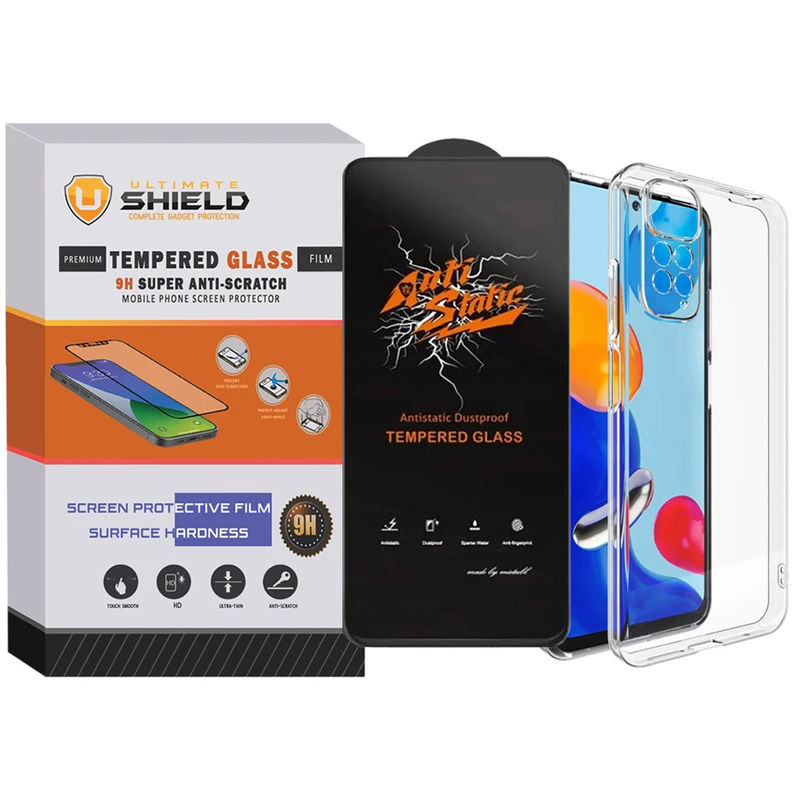  کاور آلتیمیت شیلد مدل ANTIS-CL مناسب برای گوشی موبایل شیائومی Redmi Note 11 4G Global / Note 11s 4G به همراه محافظ صفحه نمایش