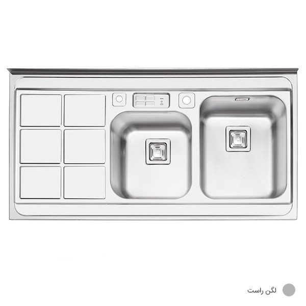 سینک ظرفشویی ایلیا استیل مدل 1065 روکار