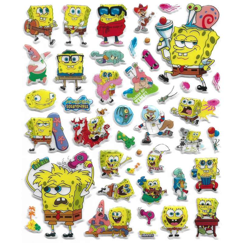 استیکر برجسته طرح باب اسفنجی مدل SpongeBob -YH 012