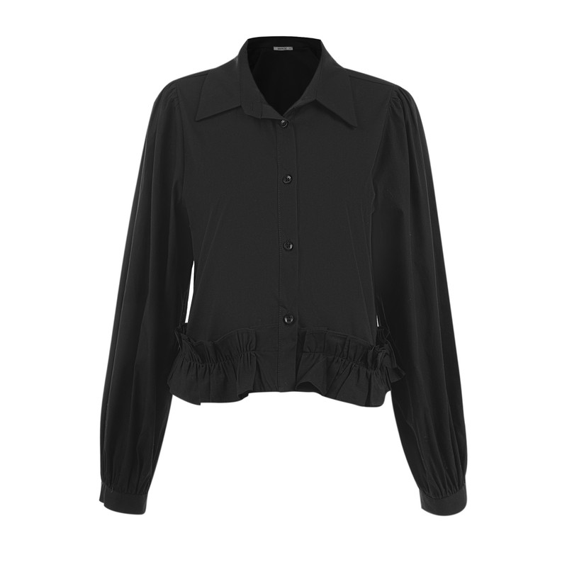 شومیز آستین بلند زنانه سرژه مدل 207356 رنگ مشکی