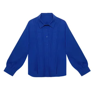 شومیز آستین بلند یقه برگردان زنانه مدل 2143