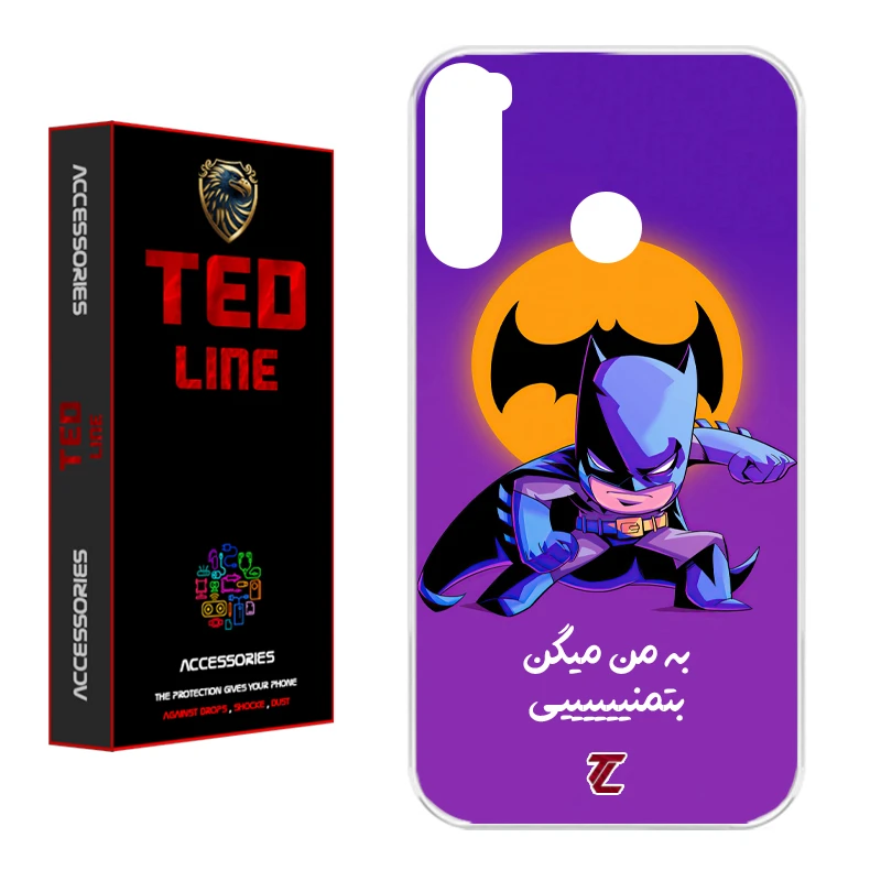 کاور تد لاین طرح بتمن کد 1105 مناسب برای گوشی موبایل شیائومی Redmi Note 8