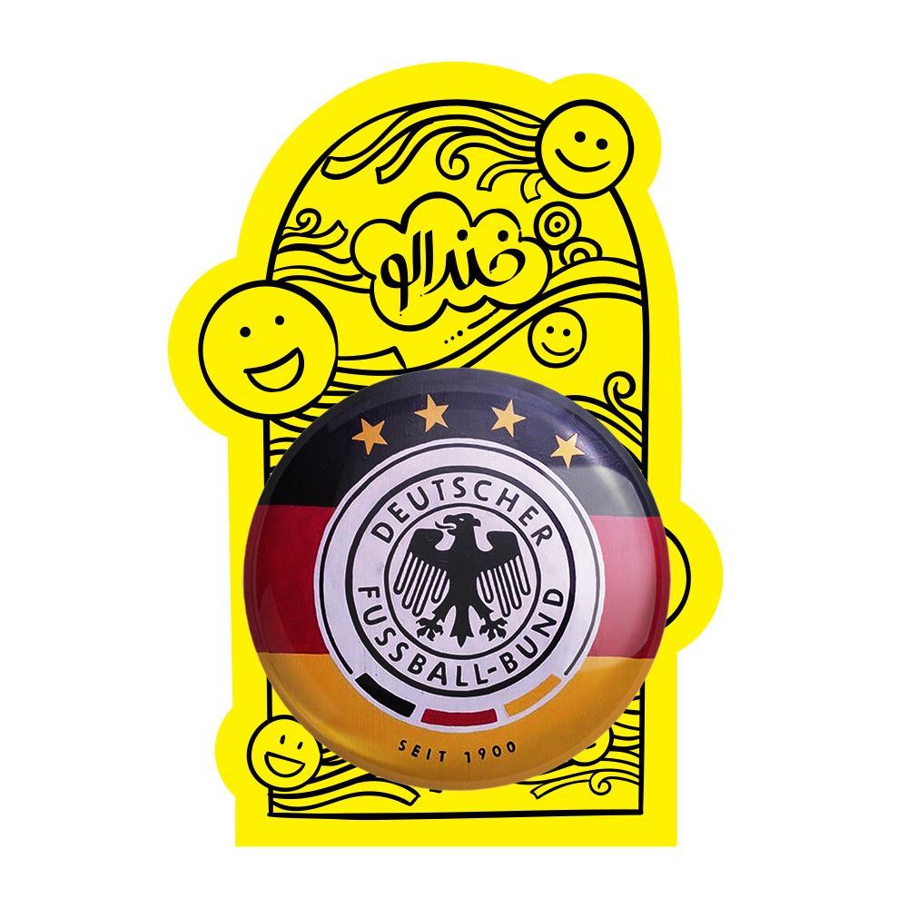 آینه جیبی خندالو طرح تیم ملی آلمان مدل تاشو کد 2009