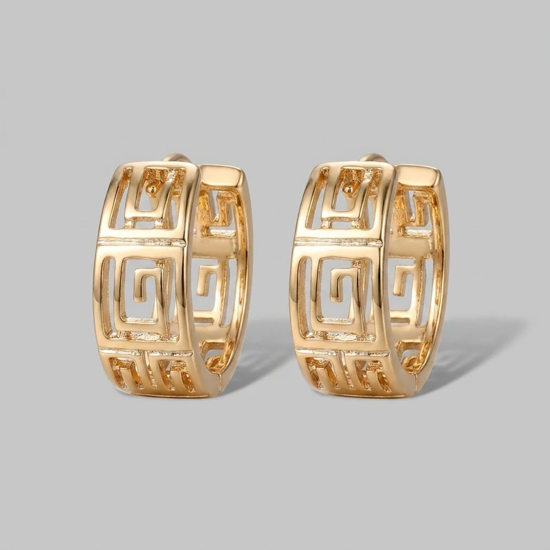 گوشواره حلقه‌ای زنانه ژوپینگ مدل bah001