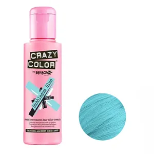 شامپو رنگ مو کریزی کالر مدل 63 رنگ آبی روشن حجم 100 میلی لیتر
