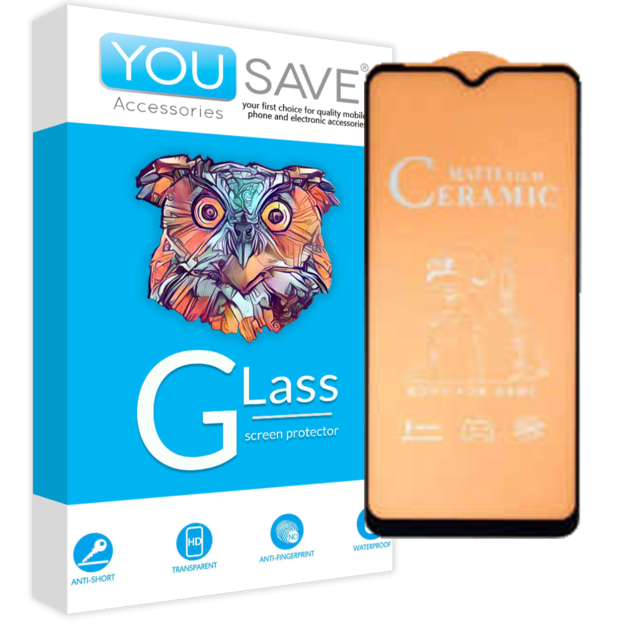محافظ صفحه نمایش سرامیکی  یو سیو مدل 21D مناسب برای گوشی موبایل سامسونگ Galaxy A12
