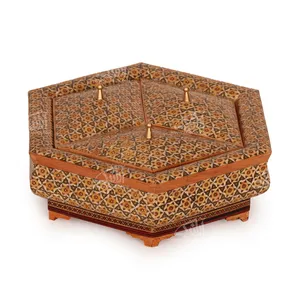 شکلات خوری خاتم‏ ‏‏رنگ ‏قهوه ای‏ طرح ‏ساده‏ مدل 1001500003